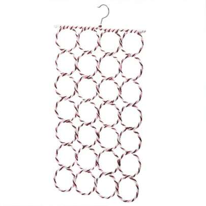 Schalhalter Aufhänger,faltbarer Schalhalter mit 28 Löchern,multifunktionaler Gürtelaufhänger,für Schal Bügel,Krawatten Bügel,Tücher mit