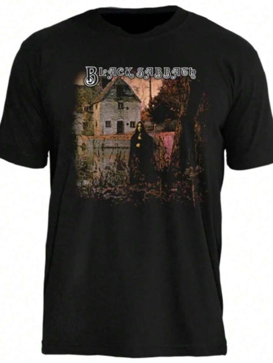 Black Rock Band T-Shirt 100% Cotton - Fast Shipping Plus Size - màu đen - Xem 1