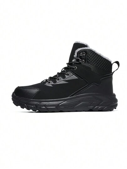 Men's Warm Snow Boots, Fur-Lined Winter Boots, Comfortable Ankle Boots, Men's Outdoor Hiking Boots, Suitable For Teen Summer Casual Or Outdoor Athletic Or Vacation Travel Or Graduation Gifts Or Birthday Dress Accessories