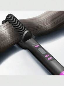 [欧洲/美国标准] 电动直发刷，平板熨斗工具，打造完美顺滑的发型，美发工具，美发产品及配件，美发沙龙美容旅行必备品