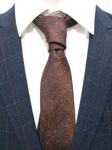 1 件花卉轻质商务休闲时尚涤纶领带，适合所有季节男士领带