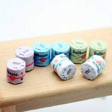 4 件 1/12 比例微型纸巾套装装饰品 - DIY 微型厨房/浴室场景装饰 - 完美礼物 - 彩色 - 查看 2