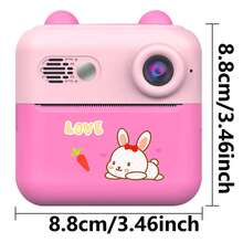 儿童快照相机，适合 6-12 岁男孩和女孩的生日礼物，即时照片打印，高清幼儿数码相机便携式玩具，5 种滑动游戏，享受娱乐时光，捕捉童年的每一个瞬间，高清视频录制，适合 6 7 8 9 10 岁男孩和女孩的便携式幼儿玩具 - 彩色 - 查看 11