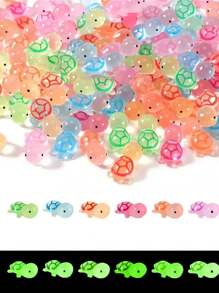 20 chú rùa biển mini 3D bằng nhựa phát sáng trong bóng tối, đồ trang trí thủ công bằng nhựa dễ thương, phụ kiện trang trí tự làm, phụ kiện mặt dây chuyền rùa biển nhỏ, đồ trang trí bể cá rùa biển thu nhỏ, tuyệt vời cho tiệc sinh nhật, lễ hội và đồ thủ công tự làm (màu sắc ngẫu nhiên) - nhiều màu - Xem 1