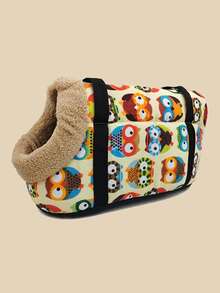 1 Túi đựng chó bằng vải nỉ có đệm, Túi đeo chéo cho thú cưng ngoài trời, Thích hợp cho chó và mèo nhỏ - Màu vàng - Xem 14