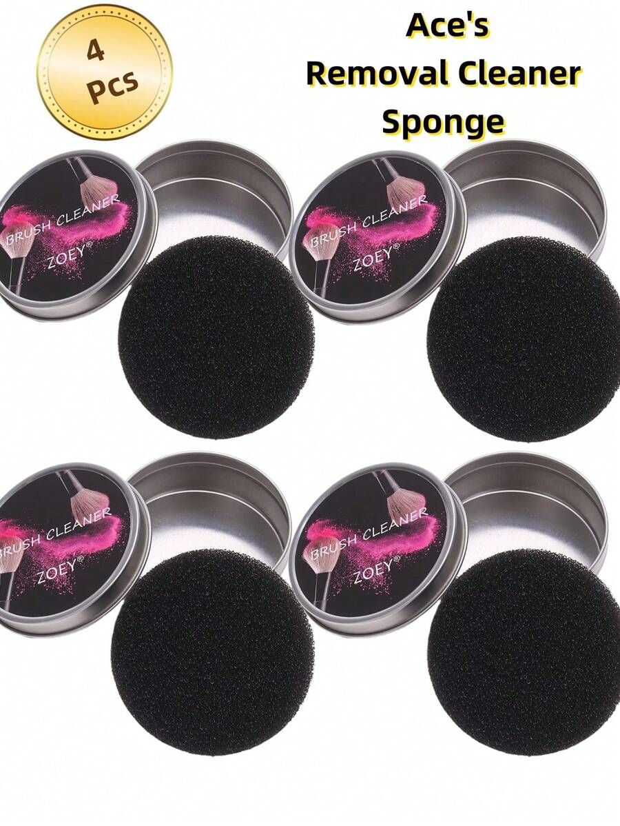4 Packs Color Removal Cleaner Sponge, Quickly & Easily Clean Makeup ...