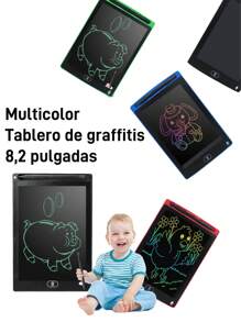 Tableta táctil LCD de 8.5 pulgadas para niños, pizarra digital para pintar y dibujar, ideal para practicar la escritura en casa, con función de borrado inteligente juguete de escritura reutilizable y borrable, pantalla de dibujo a color, aprendizaje divertido, excelente aliado para el aprendizaje en familia, regalo perfecto para cumpleaños y sorpresa navideña. - Multicolor - Ver 12