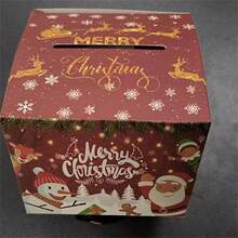 圣诞快乐钱币拉出式礼品盒 - 适合朋友、女朋友、妻子、姐妹的有趣惊喜现金持有人 | 完美的节日派对配件 - 紅色 - 查看 5