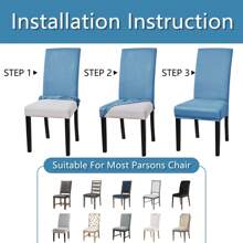 1 szt./4 szt./6 szt. 6 szt. pokrowców na krzesła do jadalni, bardzo elastyczny zdejmowany zmywalny pokrowiec na krzesło na przyjęcie domowe, hotel, wesele, jednolity kolor szczotkowany i bardzo elastyczny pokrowiec na krzesło, zestaw 6 pokrowców na krzesła do jadalni, elastyczny jednolity kolor pokrowców na krzesła Parsons Spandex zdejmowany zmywalny pokrowiec na krzesło kuchenne