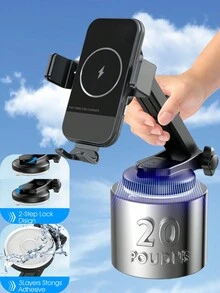 YITUMU Bộ sạc không dây trên ô tô, Sạc nhanh Qi 15W, Kẹp điện thoại trên ô tô, Giá đỡ điện thoại trên cửa gió điều khiển kính chắn gió, Giá đỡ điện thoại trên ô tô cho hầu hết các điện thoại Android và Apple có sạc không dây - Nhiều màu - Xem 8