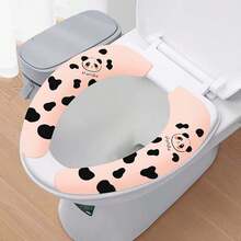 1 件熊猫马桶垫，防水加厚保暖马桶盖，适合常规尺码和加大码 - 彩色 - 查看 30