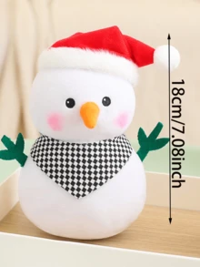Molutian 18cm/7.08inch Ông già Noel Người tuyết Đồ chơi nhồi bông mềm mại Bộ đồ chơi nhồi bông Giáng sinh ấm áp Người tuyết Đồ chơi nhồi bông hoàn hảo để trang trí ngày lễ và làm quà tặng Polyester mềm mại - Nhiều màu - Xem 8