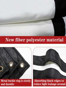 60-72-84-100-120-150英寸16：9简易折叠室内壁挂白色软幕可折叠可洗抗皱便携式软幕办公室会议户外露营投影幕布支持双面投影 - 白色 - 查看 11