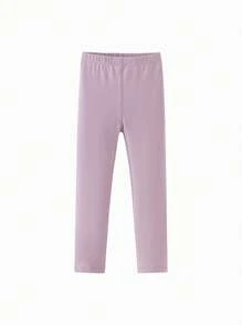 mini bala Young Girl Pants Children's Skin-Friendly 2024 Autumn New Pants - Purple - View 4