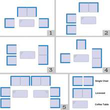 Outdoor Table & Chair Sets - Beige - View 8