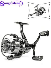 SOUGAYILANG Double Rocker Arms Aluminum Spinning Reel - High-Speed 5.0:1/4.7:1 Gear Ratio Fishing Reel, For Smooth Fishing Experience Christmas Decor