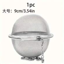 1PC 304不锈钢调味球袋家用茶叶滤茶器大调料香料腌制汤锅肉类调味球盒 - 彩色 - 查看 11