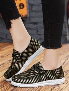 女士时尚休闲乐福鞋，舒适一脚蹬时尚鞋 - 彩色 - 查看 4