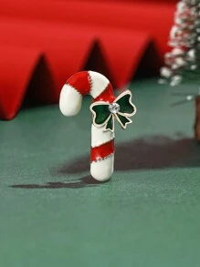 Christmas Elk Brooch For Women Garland Brooch Christmas Tree Brooch Hat Brooch Snowflake Brooch Santa Claus Brooch Bear Brooch Glove Brooch Boots Brooch Bell Brooch Sleigh Brooch Cane Brooch Snowman Brooch Sock Brooch Party Banquet Jewelry Accessory Gift - Christmas - View 4