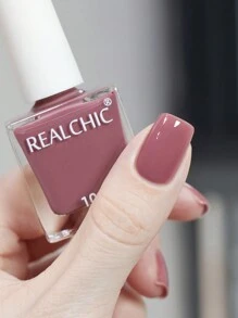 10ml/片 锈玫瑰水基指甲油，速干，持久，可撕，女士和女孩美甲艺术，节日礼物 - 乾枯玫瑰色 - 查看 2