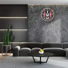 7.8 X 7.8 英寸波士顿梗花园主题金属圆形标牌，非常适合室内/室外装饰、花环、家庭、酒吧、车库、咖啡厅和花园墙壁艺术 - 农舍节日礼物，随机孔位放置 - 彩色 - 查看 6