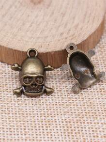 15 cái/túi 20x18mm Mặt dây chuyền hình đầu lâu dùng để làm đồ trang sức DIY Phụ kiện làm đồ trang sức DIY Làm vòng cổ DIY Làm móc khóa Thủ công mỹ nghệ - bộ xương - Xem 5