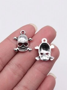 15 cái/túi 20x18mm Mặt dây chuyền hình đầu lâu dùng để làm đồ trang sức DIY Phụ kiện làm đồ trang sức DIY Làm vòng cổ DIY Làm móc khóa Thủ công mỹ nghệ - bộ xương - Xem 9