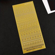 1 miếng dán họa tiết trái tim màu vàng/bạc - Polyethylene Terephthalate chủ đề tình yêu - Trang trí lấp lánh tự dính bóng cho bề mặt nhựa, sử dụng một lần, hình dạng không đối xứng - Một cỡ - Xem 11