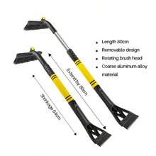 Xẻng xúc tuyết đa năng cho ô tô Xẻng xúc tuyết bằng hợp kim nhôm có thể thu vào Xẻng xúc đá cho ô tô Xẻng rã đông Dụng cụ cạo ván trượt tuyết - Một cỡ - Xem 10