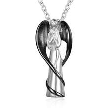 1 chiếc vòng cổ thời trang bằng thép không gỉ Unisex, đồ trang sức bình đựng tro cốt chống thấm nước, vòng cổ tưởng niệm có mặt dây chuyền hỏa táng hình phễu để tưởng nhớ người thân yêu và thú cưng - vòng cổ - Xem 5