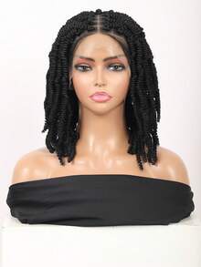 Tóc giả bện ren đôi toàn bộ, tóc giả bện xoắn lò xo không thắt nút, tóc giả Passion Twist dành cho phụ nữ, tóc giả bện ren tổng hợp dài 16 inch, tóc giả bob dùng hàng ngày - Nhiều màu - Xem 5