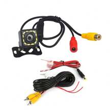 倒车摄像头 后视汽车夜视 8 LED 汽车倒车自动停车监视器 CCD 防水高清视频