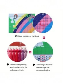 1 Set Horse Rider Design Cross Stitch Painting Kit, DIY Thread Art Needlework Supplies, Assorted Color High Quality Thread, 11CT Crossstitch Embroidery Decorative Painting, Complete Home Decor Embroidered Craft, Suitable For Entryway, Study, Bedroom Etc. Without Frame - Multicolor - View 10