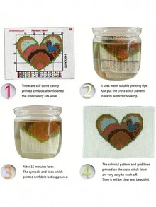 1 Set Horse Rider Design Cross Stitch Painting Kit, DIY Thread Art Needlework Supplies, Assorted Color High Quality Thread, 11CT Crossstitch Embroidery Decorative Painting, Complete Home Decor Embroidered Craft, Suitable For Entryway, Study, Bedroom Etc. Without Frame - Multicolor - View 6