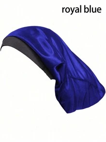 1pc Men's Sleep Cap, Soft Elastic Silk Satin Cap For Hair Protection And Styling