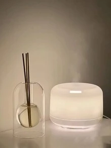 1pc 130ml Transparent Glass Diffuser Bottle With Rattan Sticks, Fragrance Oil Bottle For Home Use, Unscented Aroma Bottle, Simple Decorative Glass Vase, Glass Vase Fragrance Reed Sticks Home Decor Interior Design Tranquility Life Aesthetics Aromatherapy Art Decor Natural Element Relaxing Time Life Style Home Life Handicraft Mental Peace Good Times Creative Home Decorative Art Life Inspiration Mental Space Gifts Birthday Graduation