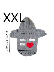 1 件秋冬季宠物休闲运动衫，适合泰迪、小型犬、猫、比熊犬、柯基犬幼犬（多色） - 灰色 - 查看 14