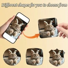 Imanes personalizados de formas múltiples para refrigerador, imanes de taquilla con foto personalizada, imanes para refrigerador como regalo de viaje y decoración del hogar - Multicolor - Ver 3