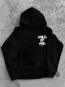 Sudaderas holgadas de talla grande para adolescentes varones, de manga larga con estampado de letras, sudaderas con capucha casuales y gráficas, oversize, que se pueden usar en otoño e invierno, adecuadas para que los estudiantes las usen en el uso diario, fiestas, escuela, asistir a festivales de música, vacaciones, ir y venir. Se pueden dar como regalo a la familia, novio, novia, amigos.