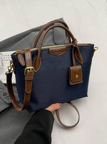 全新休闲女士尼龙手提包和单肩包，纯色饺子形斜挎包