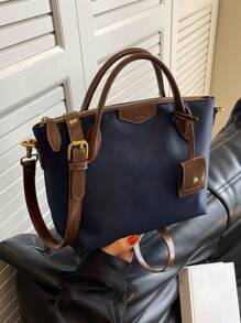 全新休闲女士尼龙手提包和单肩包，纯色饺子形斜挎包