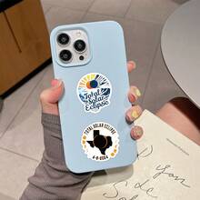 55张跨境新款日食涂鸦贴纸装饰笔记本行李箱贴纸批发 - 彩色 - 查看 3