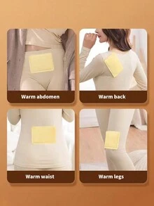 30 件装各种加热垫，持续加热，适用于温暖腹部、腰部、腿部、手部、热敷贴、保温使用 - 彩色 - 查看 4