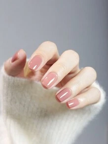 REALCHIC 10ml/件 淡粉色水性指甲油，速干，持久，可撕，女士和女孩美甲艺术，节日礼物，节日礼物 - 藕粉色 - 查看 3