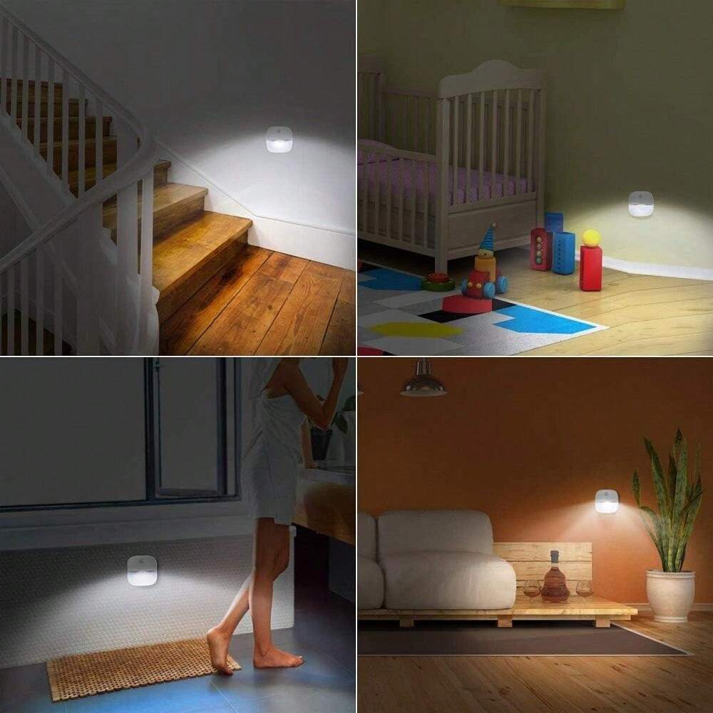 Motion Sensor Light Indoor - Battery Operated Lights, Cordless Wall Lights For Bedroom, Smart ...