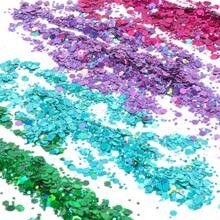 19 色 DIY 手工树脂水晶环氧闪光粉混合物，包括激光全息六角形闪光薄片，20 毫升，用于树脂模具颜色调整、美甲、圣诞节和万圣节闪光装饰、艺术和工艺品 - 環氧樹脂珠光粉 - 查看 5