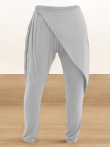 Comfortable Ollimpus Asymmetric Trousers For Men - White - View 3