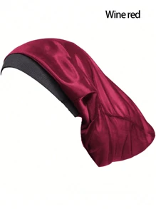 1pc Men's Sleep Cap, Soft Elastic Silk Satin Cap For Hair Protection And Styling