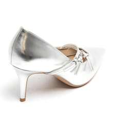 Fashionable, Versatile, Elegant And Minimalist Pointed Toe High Heels - Silver - View 4