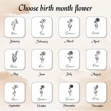 1 件定制生日花朵与名字 40 盎司不锈钢保温杯，带手柄和吸管 - 可让饮料保持数小时的冷热，耐用、防滑、易于清洁 - 送给女性/男性的独特生日礼物 - 多色 - 查看 8